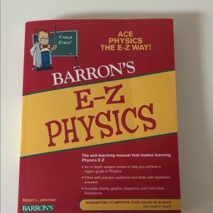 Barron's E-Z Physics Book - Red Cover